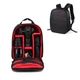 Рюкзак для фототехники Photo Bag Черный с красным фоторюкзак с креплением для штатива + дождевик + кодовый замочек-карабин (mrk7568) - изображение 2