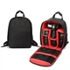 Рюкзак для фототехники Photo Bag Черный с красным фоторюкзак с креплением для штатива + дождевик + кодовый замочек-карабин (mrk7568) - изображение 3