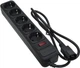 Мережевий фільтр Patron SP-1053U з кабелем для ДБЖ 5 розеток 1 м Black (SP-1053U) - зображення 1