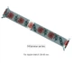 Ремінець ArmorStandart Milanese Loop для Apple Watch 42 (Series 10)/41/40/38 Flowers Fuchsia (ARM52959) - зображення 1