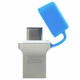 Флеш-накопитель USB3.0 16GB Type-C GOODRAM ODD3 (DualDrive) Blue (ODD3-0160B0R11) - изображение 2