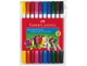 Фломастери Faber-Castell 10 кольорів Fibre tip двосторонні - зображення 1