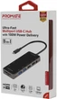 USB-C хаб 11-в-1 Promate PrimeHub-Pro USB-C PD/HDMI/VGA/2xUSB 3.0/2xUSB 2.0/RJ45/SD/MicroSD/AUX 3.5 мм Grey (primehub-pro.grey) - изображение 9
