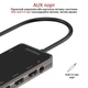 USB-C хаб 11-в-1 Promate PrimeHub-Pro USB-C PD/HDMI/VGA/2xUSB 3.0/2xUSB 2.0/RJ45/SD/MicroSD/AUX 3.5 мм Grey (primehub-pro.grey) - изображение 8