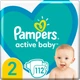 Подгузники Pampers Active Baby Размер 2 (4-8 кг) 112 шт (8006540045909) - изображение 1