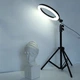 Разноцветная кольцевая RGB LED лампа 36 см 3 крепления смартфона Studio Light + штатив 2м (SMJ-36) - изображение 9