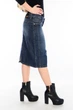 Юбка джинсовая Батал Omat jeans 1404-840 32 Синяя - изображение 3