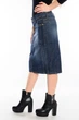 Юбка джинсовая Батал Omat jeans 1404-840 30 Синяя - изображение 4