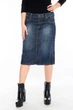 Спідниця джинсова Батал Omat jeans 1404-840 31 Синя - зображення 1
