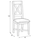 Стілець для кухні або їдальні Provance Meble Krysiak 44x105x39 (PROV_KRZE_K-S/T okazje ) 168956 - зображення 2