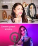 Кільцева світлодіодна лампа 26см RGB USB - для Селфі Блогера - з Тримачем для телефону (1005) - изображение 8