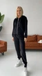 Женский спортивный костюм из бархата с капюшоном KML 00565 XXL (50-52) Черный (К 00565/2 C) - изображение 1