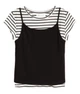 Подвійний топ H&M XS/S чорний + білий 72-0879 - изображение 1