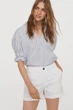 Короткие шорты чиносы H&M 40 Белый (0599719041) - изображение 1
