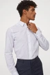 Рубашка Easy iron Slim Fit H&M M Белый (0781758001) - изображение 1