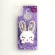Чехол Glitter для Xiaomi Redmi Note 7 / Note 7 Pro бампер жидкий блеск Заяц Фиолетовый - изображение 1