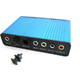 Внешняя USB звуковая карта Kebidumei CM6206 5.1 S/PDIF аппаратная - изображение 1