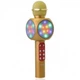 Микрофон караоке с Bluetooth, USB, 4 колонками и цветомузыкой WSTER WS-1816 (gold) Original - изображение 1