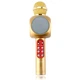 Микрофон караоке с Bluetooth, USB, 4 колонками и цветомузыкой WSTER WS-1816 (gold) Original - изображение 2