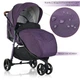 Коляска детская EL Camino ME 1025 X3 Plum Фиолетовый - изображение 8
