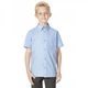 Голубая рубашка George, покрой Slim Fit, с коротким рукавом, для мальчика, Размер 170/176 - изображение 3