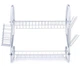 Універсальна стійка для сушіння та зберігання посуду kitchen storage rack - зображення 3