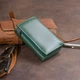 Горизонтальное портмоне из кожи унисекс на магните ST Leather 19332 Зеленое - изображение 7