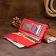 Вертикальный кошелек на кнопке женский ST Leather 19202 Красный - изображение 8