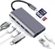 USB-хаб Dynamode USB3.1 Type-C to HDMI + 3xUSB3.0 + Gigabit LAN + USB Type-C Charging + SD/MicroSD до 4K HD 3840x2160 (Dock-USB-TypeC-HDMI-USB3.0-RJ45) - зображення 4