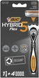 Станок для бритья мужской BIC Flex 5 Hybrid с 4 сменными картриджами (3086123644984) - изображение 1