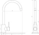 Cмеситель для кухни одноручный GLOBUS LUX WIEN SUS2-203S сатин нержавеющая сталь 000017532 - изображение 4