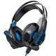 Игровые наушники Hoco Gaming Cool Tour W102 с микрофоном и LED подсветкой проводные Black-blue (W102B) - изображение 1