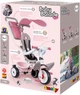 Rower dziecięcy Smoby Toys metalowy z daszkiem, bagażnikiem i torbą Różowo-szary 66x49x100 cm (7600741401) - obraz 9