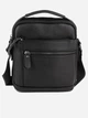 Мужская сумка из натуральной кожи месенджер через плечо с ручкой Tiding Bag A25F-2217A Черная - изображение 3