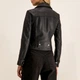 Шкіряна куртка Pinko 1G14YLY672BLACK 44 косуха чорна - изображение 4
