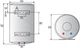 Бойлер Thermo Alliance SLIM верт. 50 л мокрий ТЕН 1,5 кВт D50V15Q1 - зображення 3