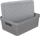 Корзина пластиковая Heidrun Diamond Box 11 л Темно-серая (7082_темно-серая) - изображение 2