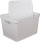 Корзина пластиковая Heidrun Diamond Box 17.5 л Белая (925_белая) - изображение 2