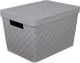 Корзина пластиковая Heidrun Diamond Box 17.5 л Темно-серая (7084_темно-серая) - изображение 1