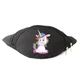 Сумка Бананка Єдиноріг 006 (Unicorn) на пояс Cappuccino EDN 006 black чорний - зображення 1