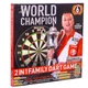 Мишень для игры в дартс из прессованной бумаги BRISTOW FAMILY DART JE08D (d-45см, в комплекте 6 дротиков) - изображение 6