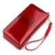 Кошелек женский стильный для купюр и карточек ST Leather 18449 (S5001A) вместительный Красный - изображение 2