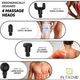Массажер пистолет Fascial Gun HF-280 Синий с чёрным портативный ручной вибрационный мышечный для спины и тела - изображение 7