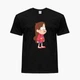 Детская футболка Гравити Фолз Мейбл Пайнс (Gravity Falls Mabel Pines) (25186-2625) 104-110 см Хлопок Черный - изображение 2