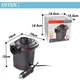 Электрический насос для надува Intex 66636 от прикуривателя (12V, 600 л/мин), черный - изображение 5