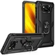 Противоударный чехол с подставкой Deexe Armor Case для Xiaomi Poco X3 / Poco X3 Pro - Black - изображение 2