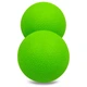 Мяч массажный двойной для МФР и самомассажа Zelart Duoball Зеленый (12,5 x 6 см) (FI-8234) - изображение 3