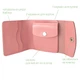 Женский кожаный кошелек маленький на кнопке Handycover HC0062 розовый - изображение 4
