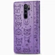 Чохол Embossed Cat and Dog для Xiaomi Redmi Note 8 Pro книжка шкіра PU Purple - зображення 4