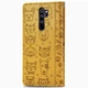 Чохол Embossed Cat and Dog для Xiaomi Redmi Note 8 Pro книжка шкіра PU Yellow - зображення 4